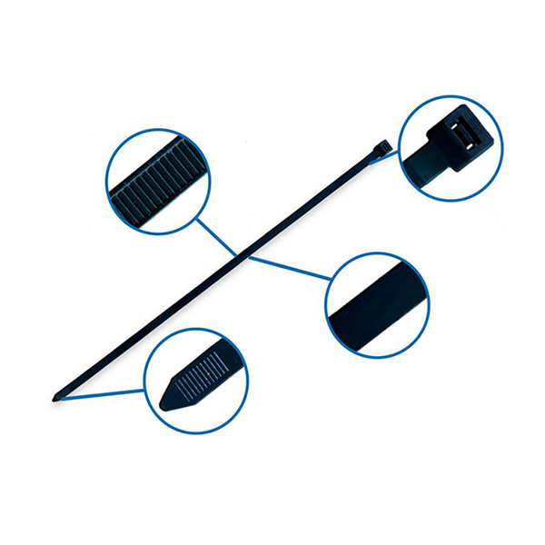 Tiewrap kabelbinder - 292 x 3,6 mm zwart (100 stuks) 209399 - 3