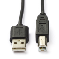 White label USB-A naar USB-B kabel (3 meter) 93597 CCGP60100BK30 K5255.3 N010204009