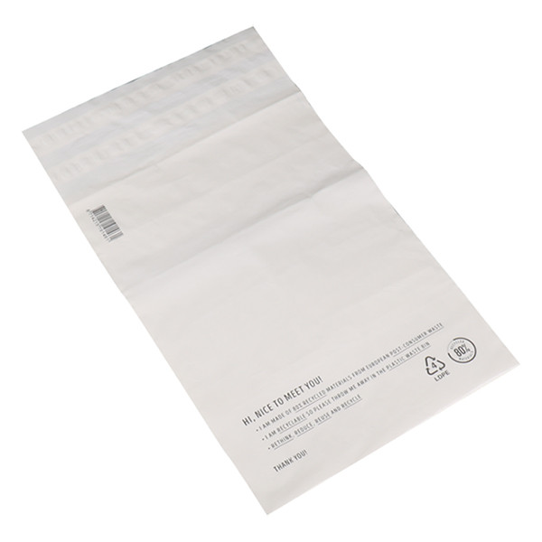 White label Verzendzak gerecycled plastic 500 x 700 mm (250 stuks) 923599 402743 - 1