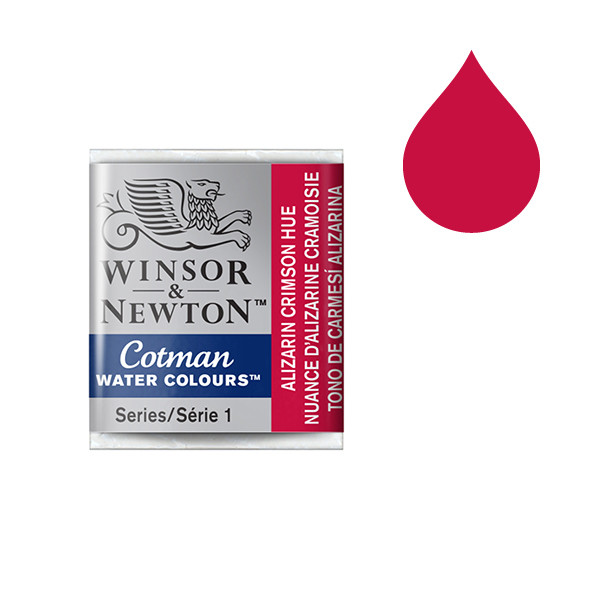 Winsor & Newton Cotman aquarelverf 003 alizarine crimson hue (halve nap) 301003 410466 - 1