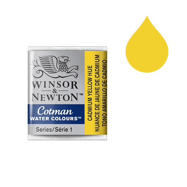 Winsor & Newton Cotman aquarelverf 109 cadmium yellow hue (halve nap) 410473 - 1