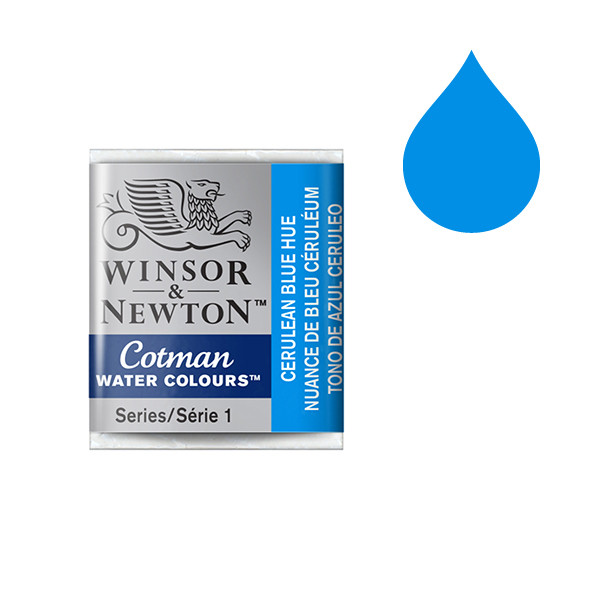 Winsor & Newton Cotman aquarelverf 139 cerulean blue hue (halve nap) 301139 410475 - 1