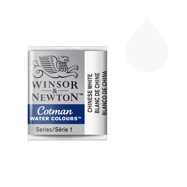 Winsor & Newton Cotman aquarelverf 150 chinese white (halve nap) 301150 410476 - 1