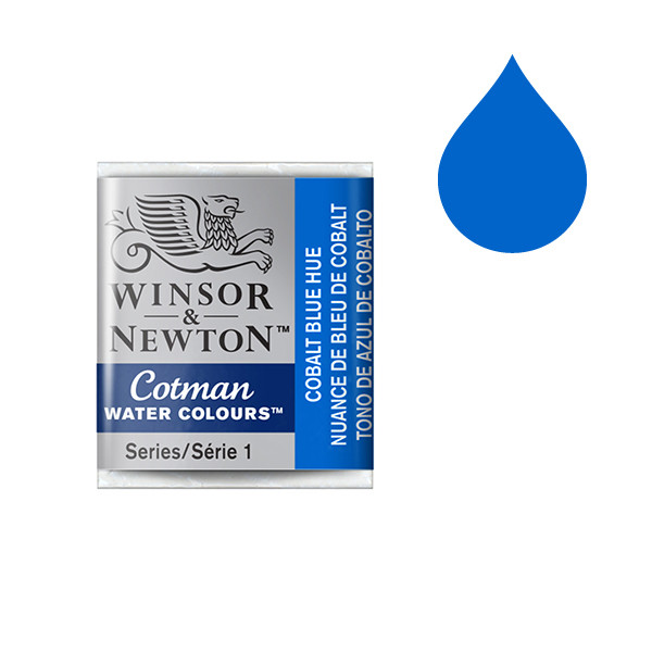 Winsor & Newton Cotman aquarelverf 179 cobalt blue hue (halve nap) 0301179 410477 - 1