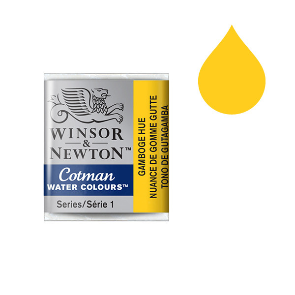 Winsor & Newton Cotman aquarelverf 266 gamboge hue (halve nap) 301266 410480 - 1