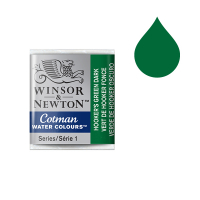 Winsor & Newton Cotman aquarelverf 312 hookers green dark (halve nap) 301312 410481