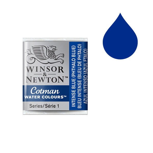 Winsor & Newton Cotman aquarelverf 327 intense blue (halve nap) 301327 410485 - 1