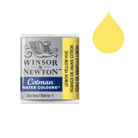 Winsor & Newton Cotman aquarelverf 346 lemon yellow hue (halve nap) 301346 410489