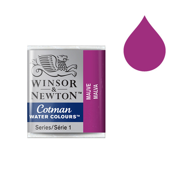 Winsor & Newton Cotman aquarelverf 398 mauve (halve nap) 301398 410491 - 1