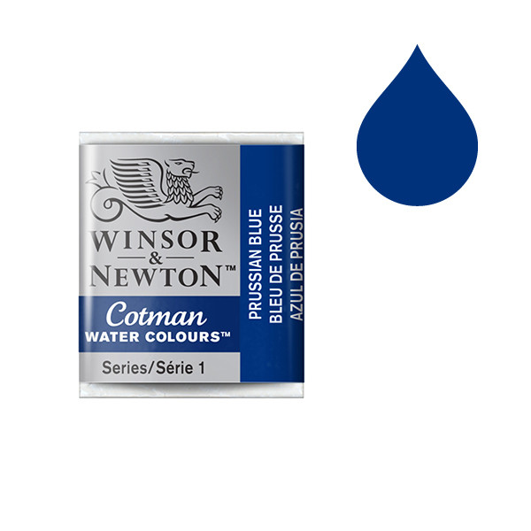 Winsor & Newton Cotman aquarelverf 538 prussian blue (halve nap) 301538 410494 - 1