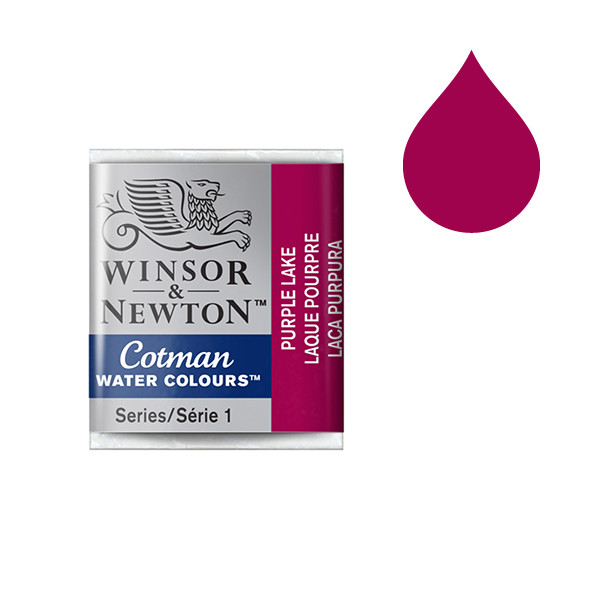 Winsor & Newton Cotman aquarelverf 544 purple lake (halve nap) 301544 410495 - 1