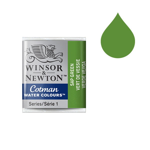 Winsor & Newton Cotman aquarelverf 599 sap green (halve nap) 410499 - 1