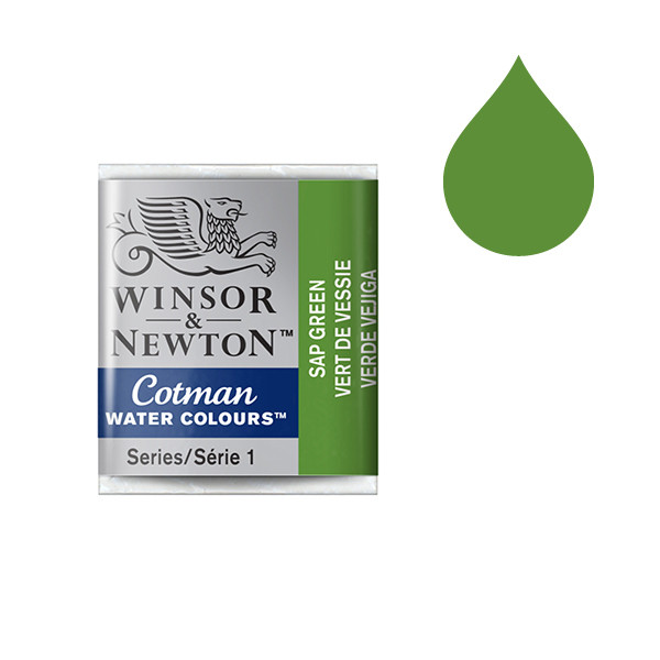Winsor & Newton Cotman aquarelverf 599 sap green (halve nap) 301599 410499 - 1