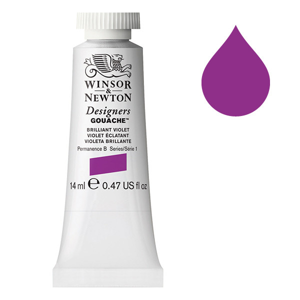 Winsor & Newton Designers gouache 052 briliant violet (14 ml) 0605052 410660 - 1