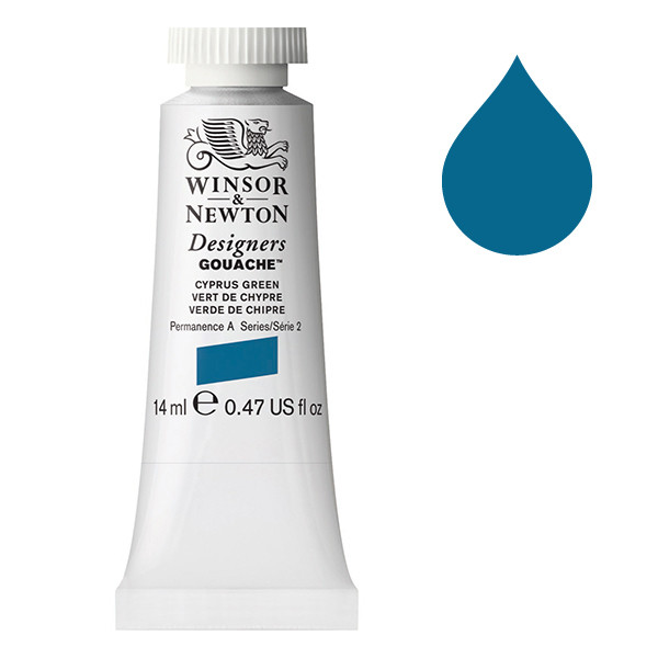 Winsor & Newton Designers gouache 211 prussian green (14 ml) 0605211 410647 - 1