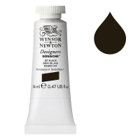 Winsor & Newton Designers gouache 335 jet black (14 ml) 0605335 8840476 410643