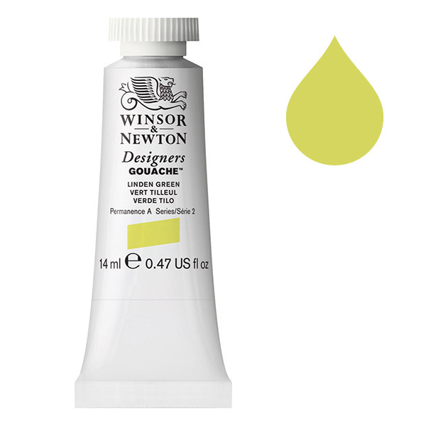Winsor & Newton Designers gouache 369 linden green (14 ml) 0605369 410639 - 1
