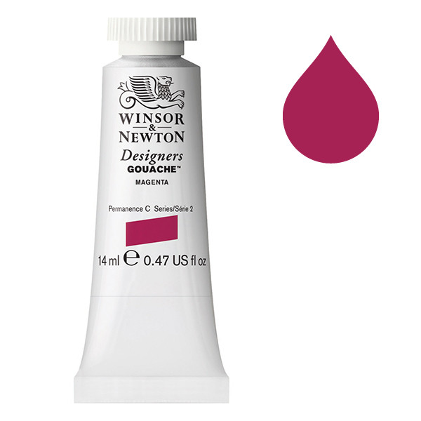 Winsor & Newton Designers gouache 380 magenta (14 ml) 8840541 410638 - 1