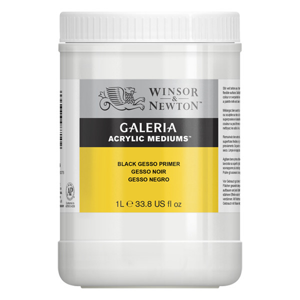 Winsor & Newton Galeria Gesso primer zwart (1 liter) 3054825 410220 - 1