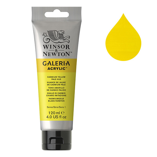 Winsor & Newton Galeria acrylverf 114 cadmium yellow pale hue (120 ml) 2131114 410129 - 1