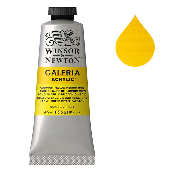 Winsor & Newton Galeria acrylverf 120 cadmium yellow medium hue (60 ml) 2120120 410008 - 1
