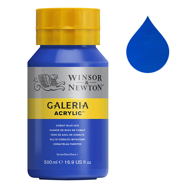 Winsor & Newton Galeria acrylverf 179 cobalt blue hue (500 ml) 2150179 410071 - 1