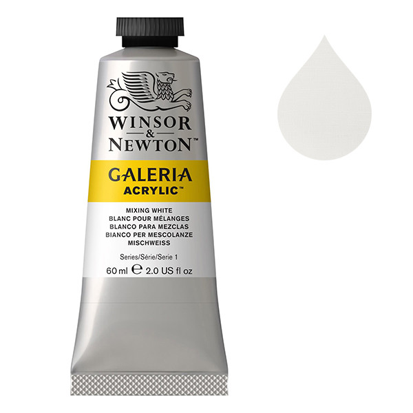 Winsor & Newton Galeria acrylverf 415 mixing white (60 ml) 2120415 410023 - 1
