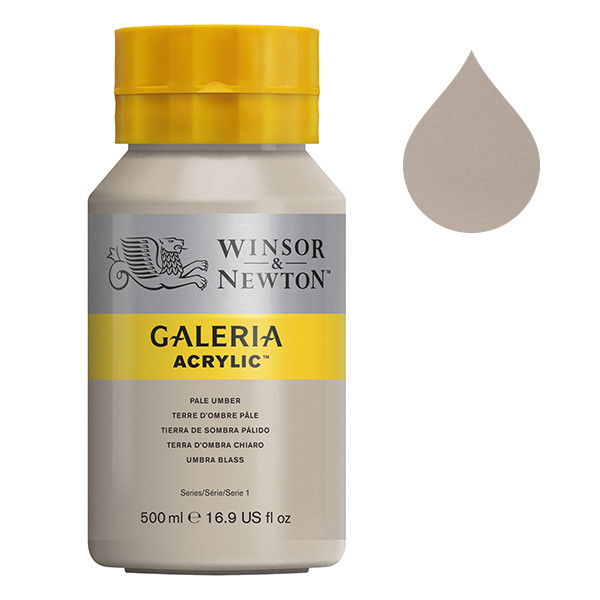 Winsor & Newton Galeria acrylverf 438 pale umber (500 ml) 2150438 410090 - 1