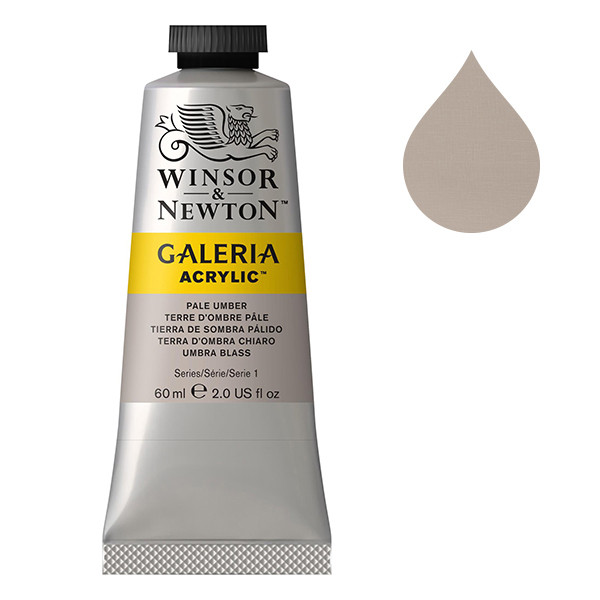 Winsor & Newton Galeria acrylverf 438 pale umber (60 ml) 2120438 410030 - 1