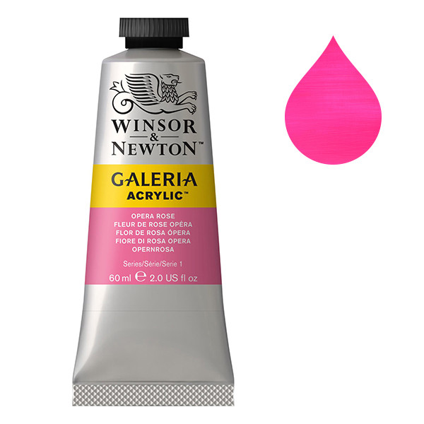 Winsor & Newton Galeria acrylverf 448 opera rose (60 ml) 2120448 410026 - 1