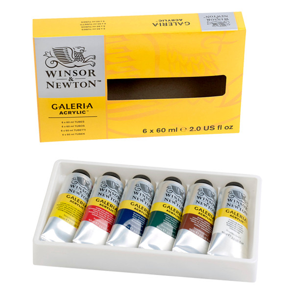 Winsor & Newton Galeria acrylverf tubes 60 ml (6 stuks) 2190516 410181 - 1