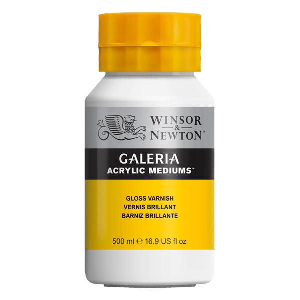 Winsor & Newton Galeria acrylvernis glanzend (500 ml) 3050801 410198 - 1