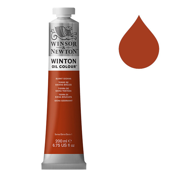 Winsor & Newton Winton olieverf 074 burnt sienna (200ml) 1437074 410304 - 1