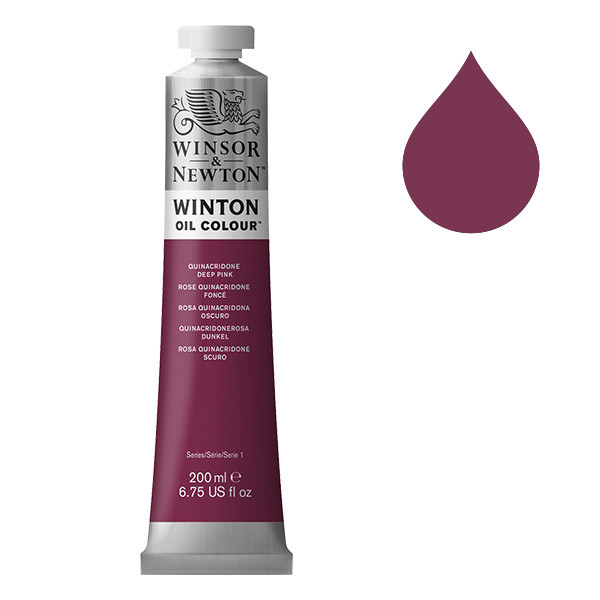 Winsor & Newton Winton olieverf 250 quinacridone deep pink (200ml) 1437250 410351 - 1