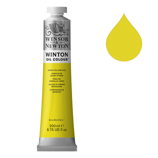 Winsor & Newton Winton olieverf 346 lemon yellow hue (200ml) 1437346 410326 - 1
