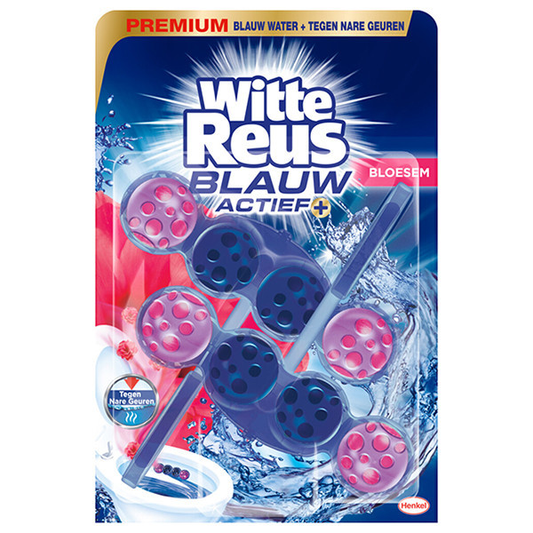 Witte Reus toiletblok Blauw Actief Bloesem (2 stuks á 50 gram) SRE00343 - 1