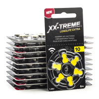 XX-TREME Longlife Extra 10 / PR70 / Geel gehoorapparaat batterij 120 stuks (123accu huismerk) A1200022