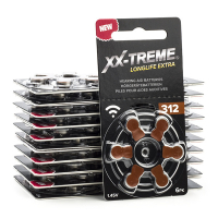 XX-TREME Longlife Extra 312 / PR41 / Bruin gehoorapparaat batterij 120 stuks (123accu huismerk) A1200017