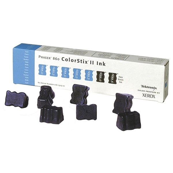 Xerox 016190301 colorstix 5 x cyaan + 2 x zwart (origineel) 016190301 046607 - 1