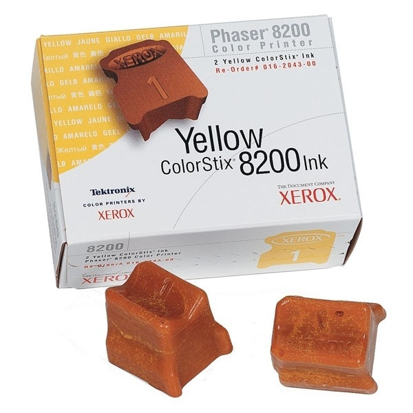 Xerox 016204300 colorstix 2 x geel (origineel) 016204300 046666 - 1