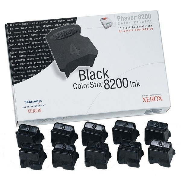 Xerox 016204400 colorstix 10 x zwart (origineel) 016204400 046667 - 1