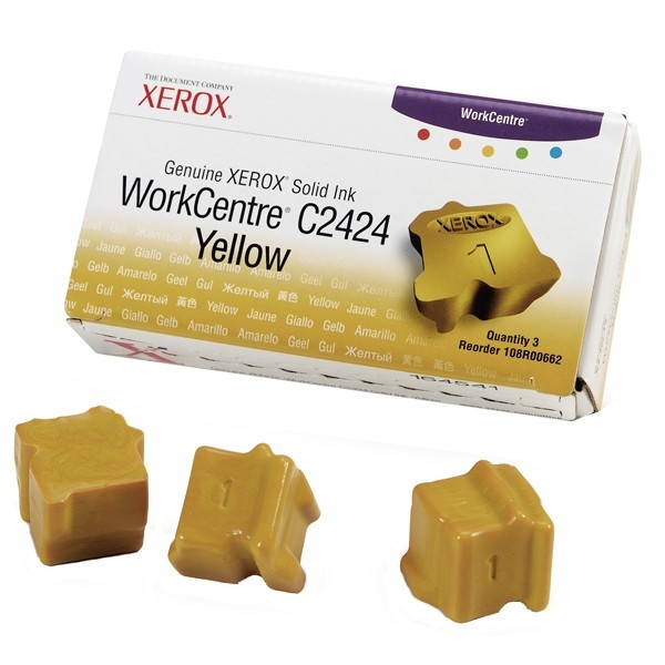 Xerox 108R00662 solid ink geel 3 stuks (origineel) 108R00662 047025 - 1