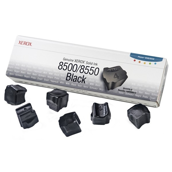 Xerox 108R00672 solid ink zwart 6 stuks (origineel) 108R00672 046935 - 1