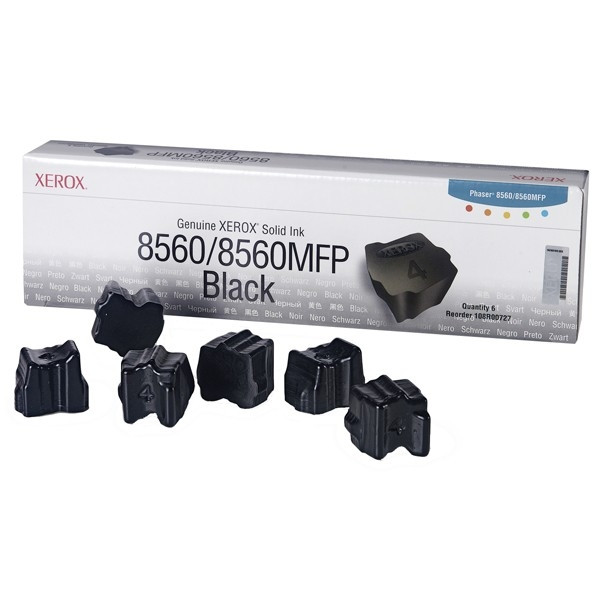 Xerox 108R00727 solid ink zwart 6 stuks (origineel) 108R00727 047220 - 1