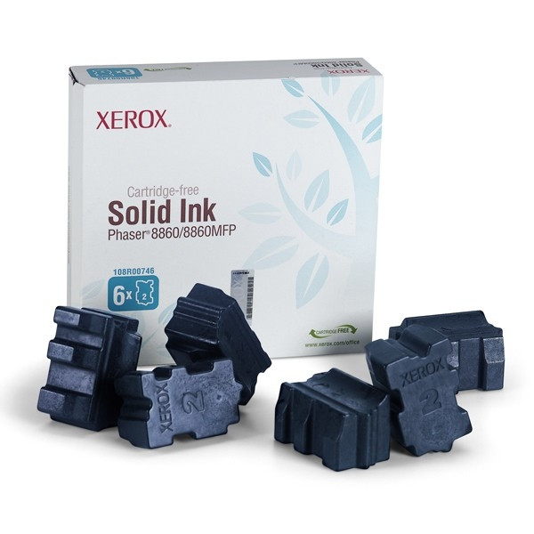 Xerox 108R00746 solid ink cyaan 6 stuks (origineel) 108R00746 047368 - 1