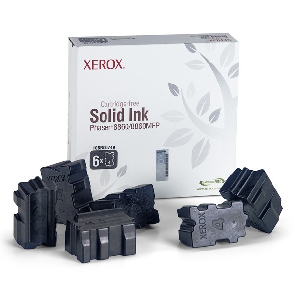 Xerox 108R00749 solid ink zwart 6 stuks (origineel) 108R00749 047374 - 1