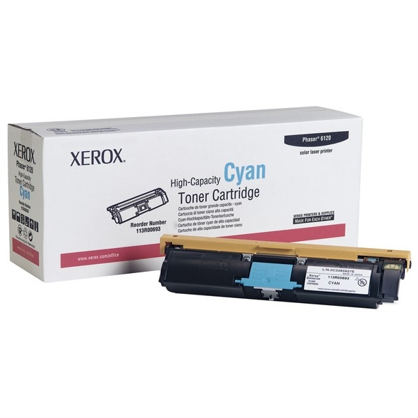 Xerox 113R00693 toner cyaan hoge capaciteit (origineel) 113R00693 047100 - 1