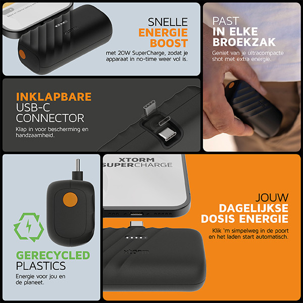 Xtorm Go2 PowerShot powerbank (20W, 5000 mAh) AXT00122 - 7