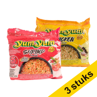 Yum Yum Combi deal: 3x Yum Yum Noodles Soep kip en garnaal (5 pack)  404371
