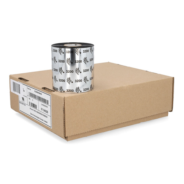 Zebra 3200 wax/hars ribbon (03200BK08045) 80 mm x 450 m (6 ribbons) 141134 - 1